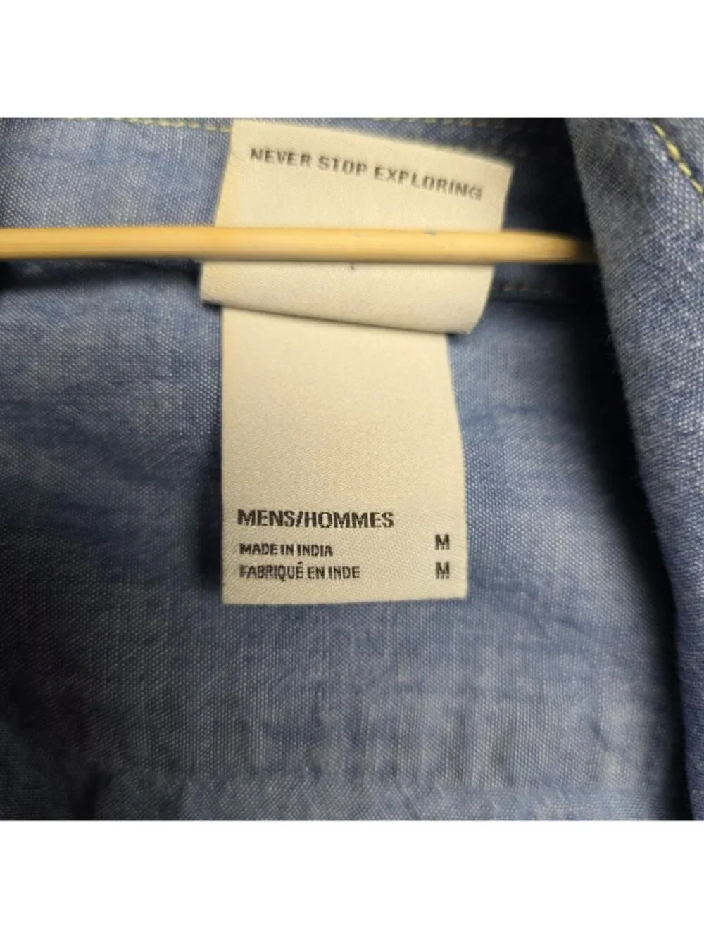 The North Face Berkeley Chambray Full Zip Shirt Jacket M Blue Casual Shacket